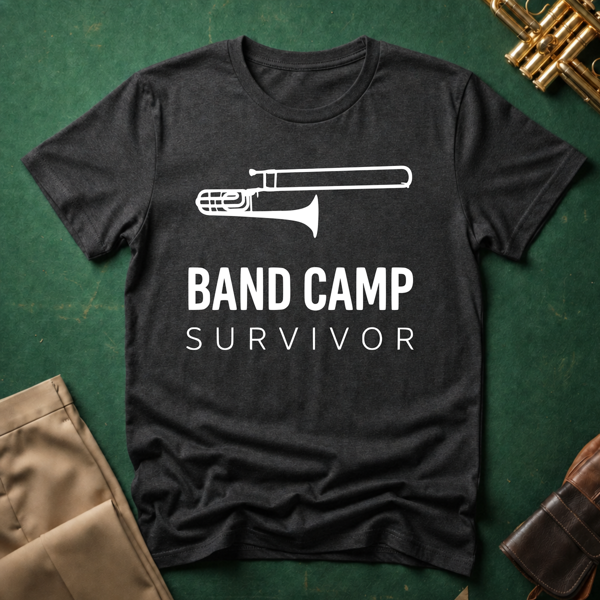 Band Camp Survivor Trombone T-shirt