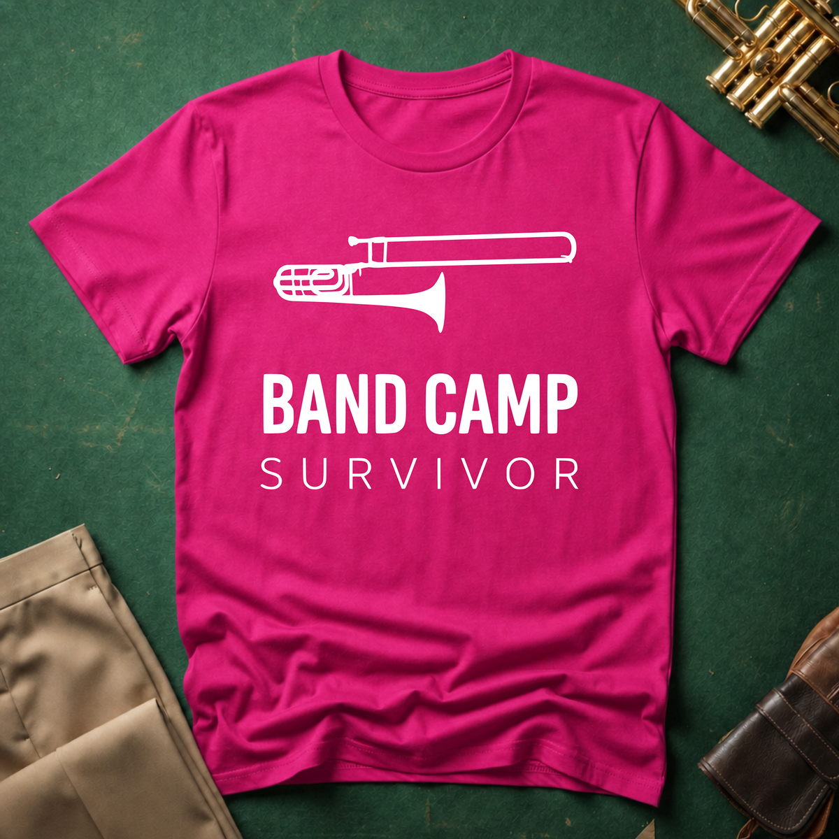 Band Camp Survivor Trombone T-shirt