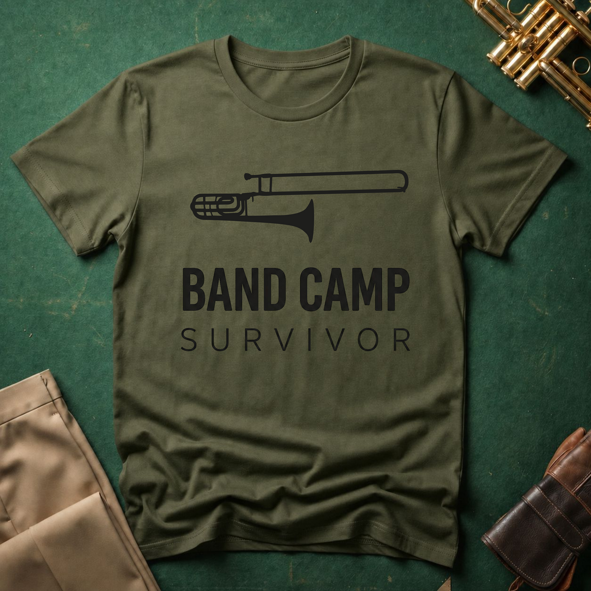 Band Camp Survivor Trombone T-shirt
