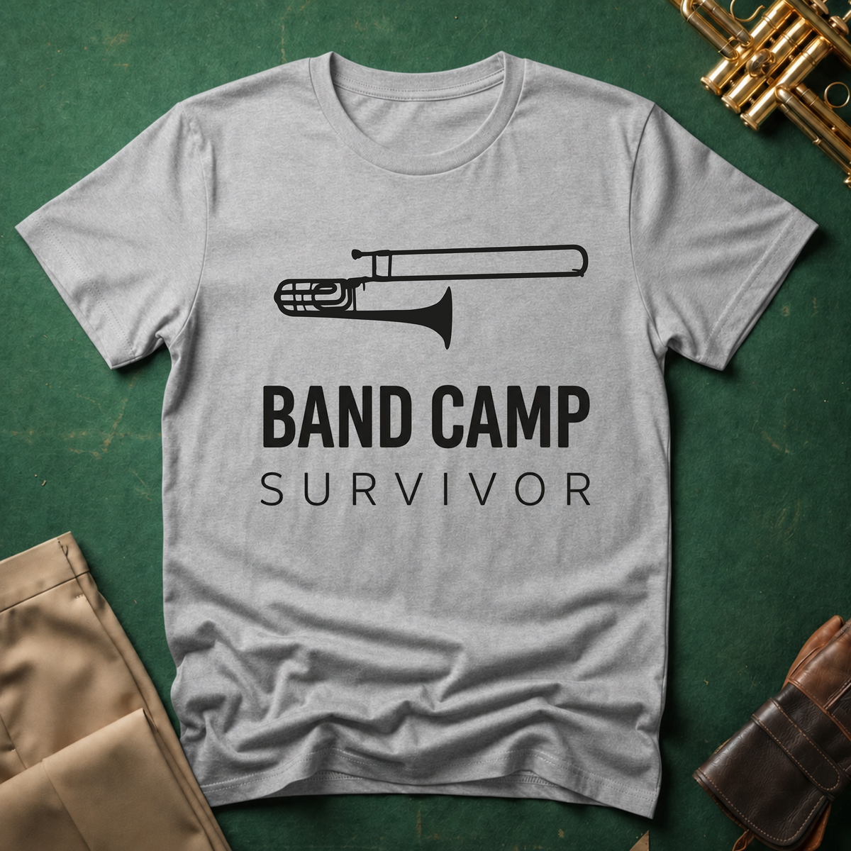 Band Camp Survivor Trombone T-shirt