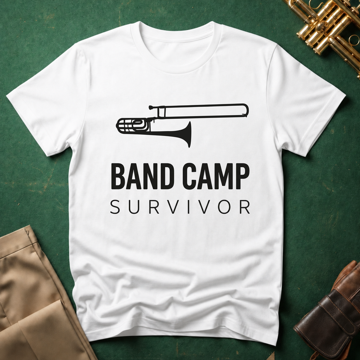 Band Camp Survivor Trombone T-shirt
