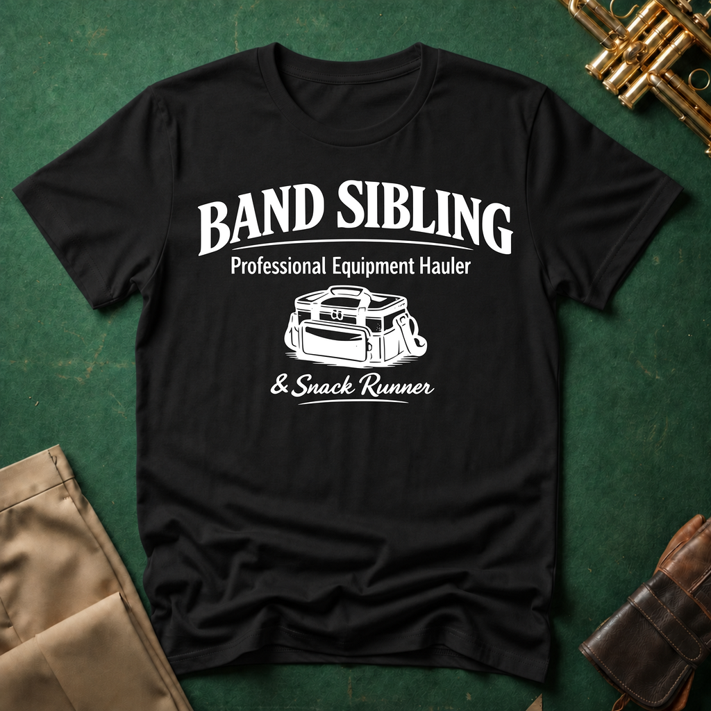 Band Sibling Professional Equipment Hauler and Snack Runner T-shirt