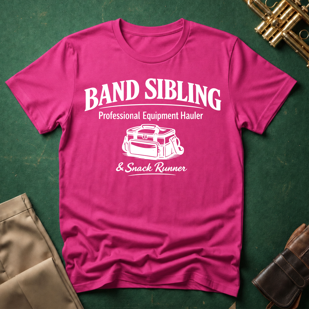 Band Sibling Professional Equipment Hauler and Snack Runner T-shirt