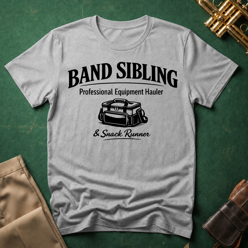 Band Sibling Professional Equipment Hauler and Snack Runner T-shirt