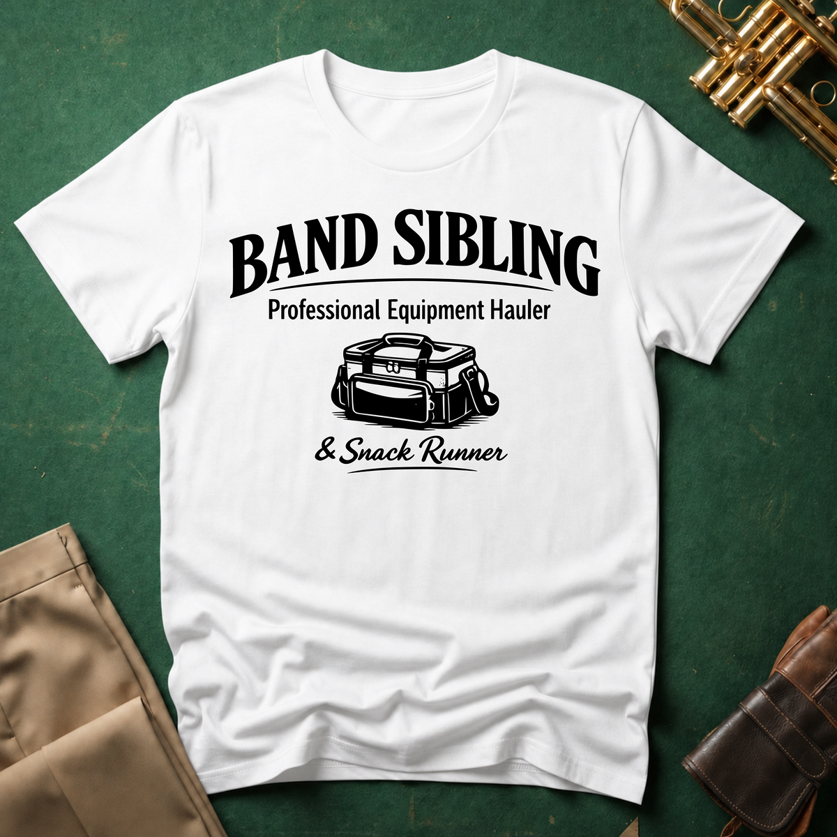Band Sibling Professional Equipment Hauler and Snack Runner T-shirt