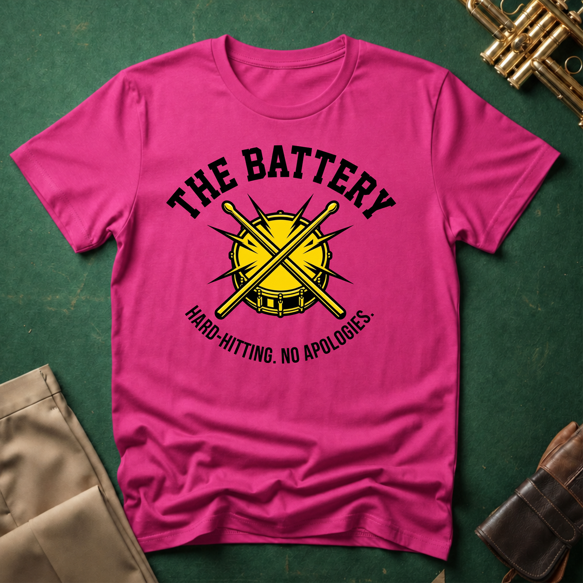 The Battery Hard Hitting No Apologies T-shirt