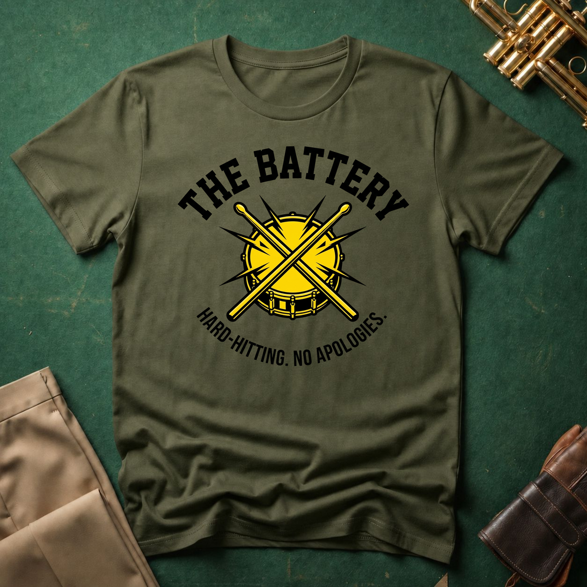 The Battery Hard Hitting No Apologies T-shirt