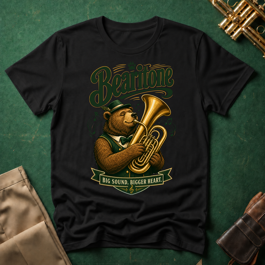 Bearitone Big Sound, Bigger Heart Baritone T-shirt