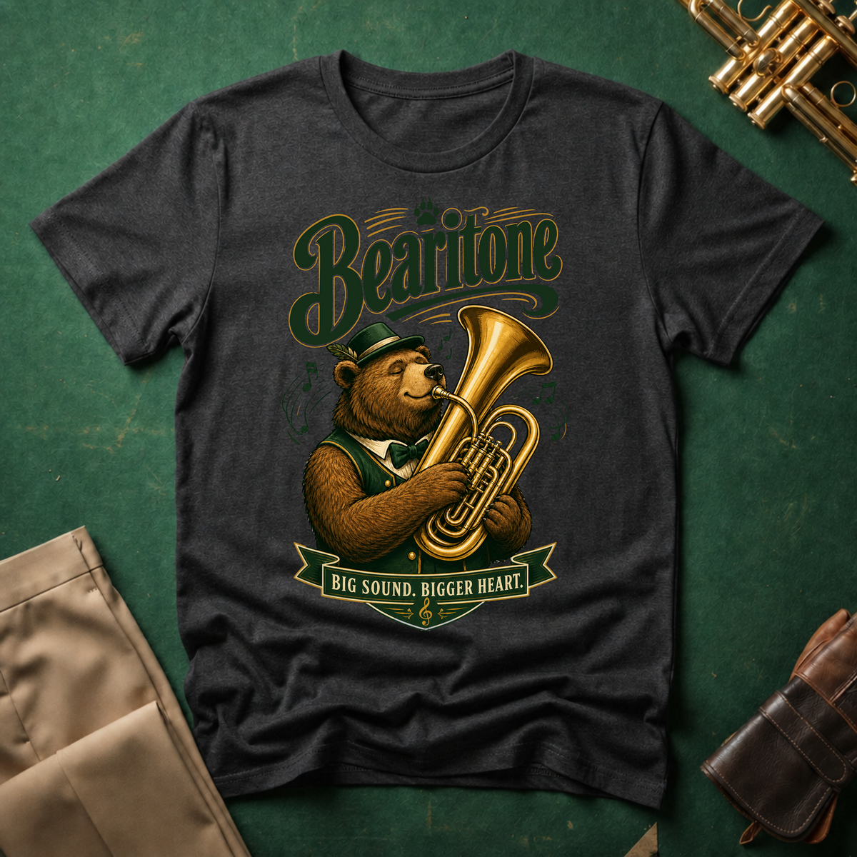 Bearitone Big Sound, Bigger Heart Baritone T-shirt
