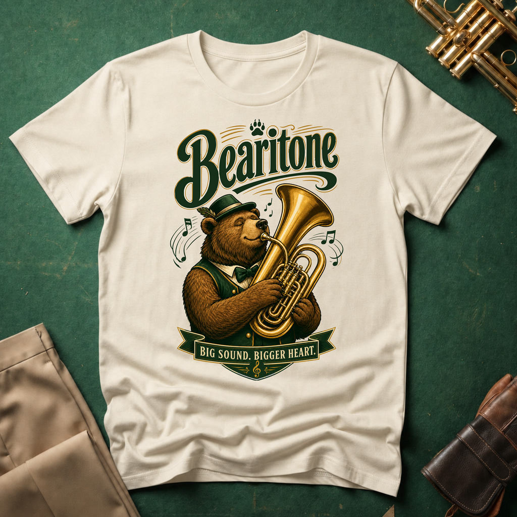 Bearitone Big Sound, Bigger Heart Baritone T-shirt