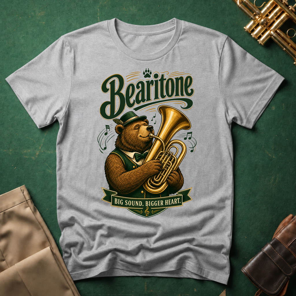 Bearitone Big Sound, Bigger Heart Baritone T-shirt