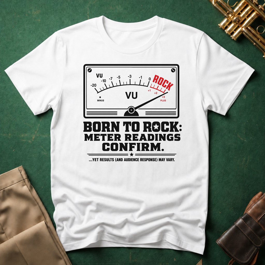 Born to Rock Meter Readings Confirm T-shirt