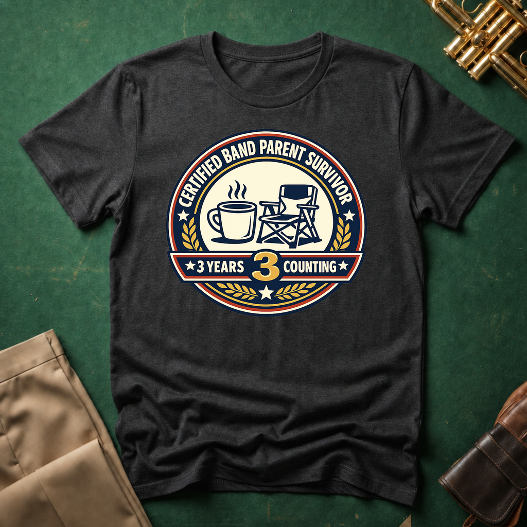Certified Band Parent Survivor 3 Years T-shirt