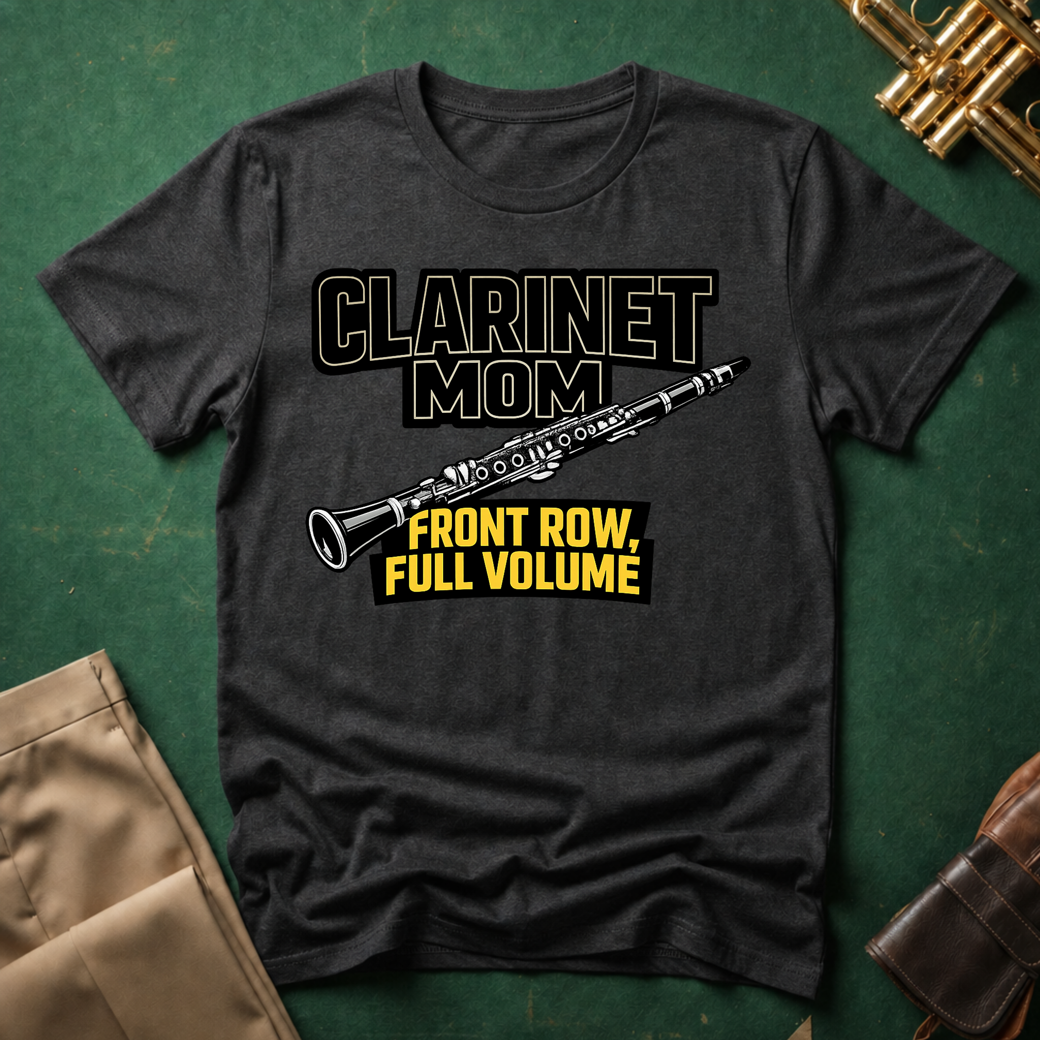 Clarinet Mom Front Row Volume T-Shirt