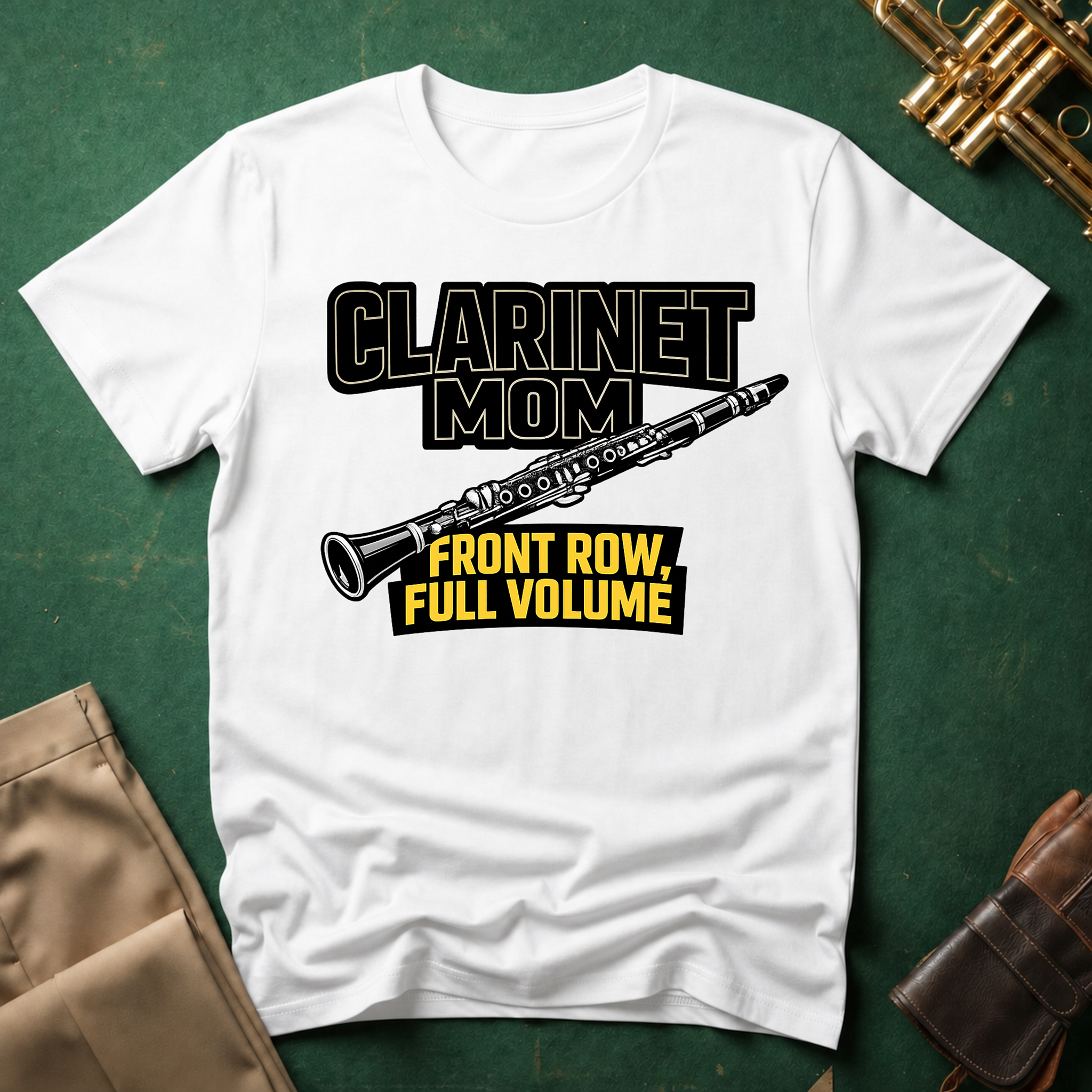 Clarinet Mom Front Row Volume T-Shirt
