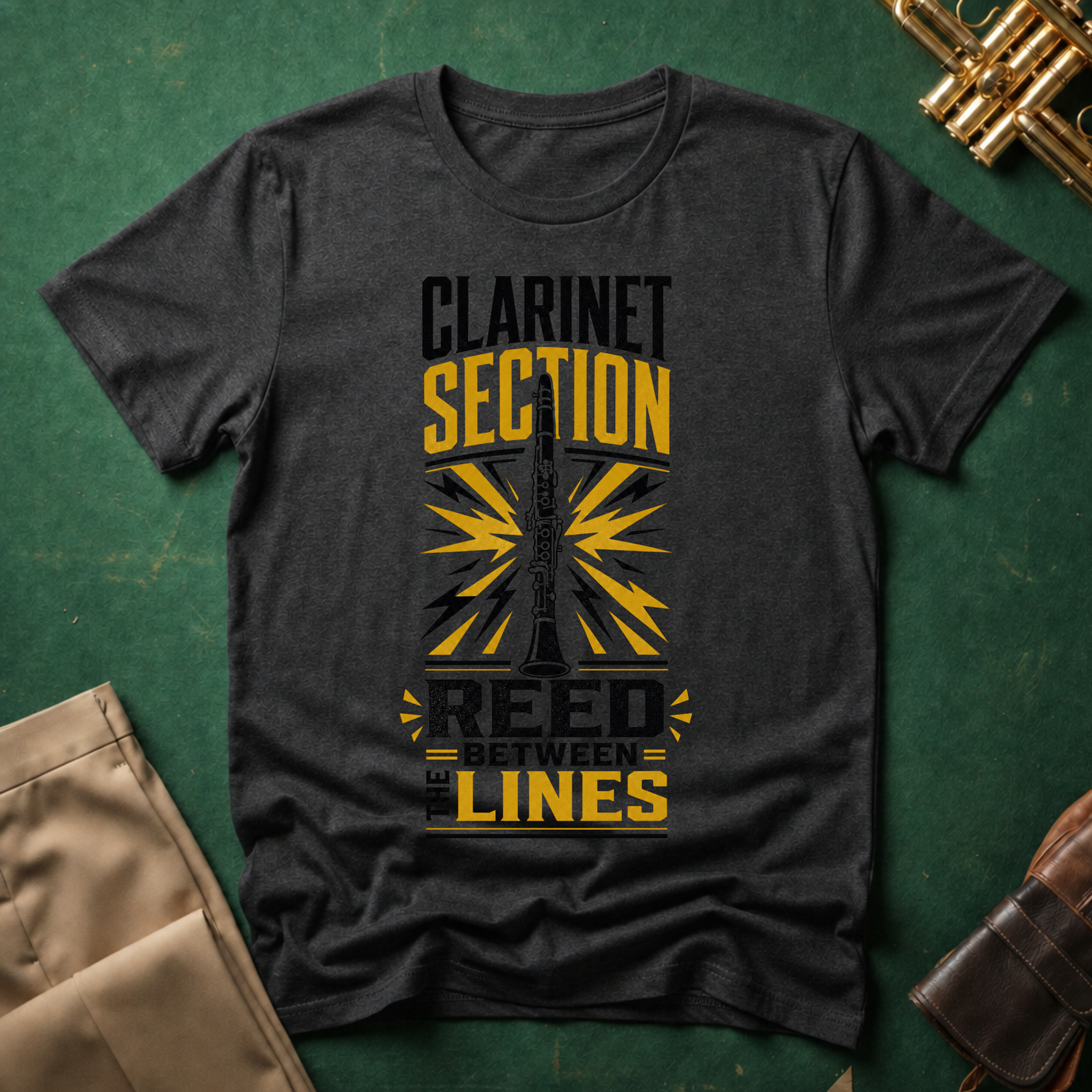 Clarinet Section Reed Between the Lines T-shirt