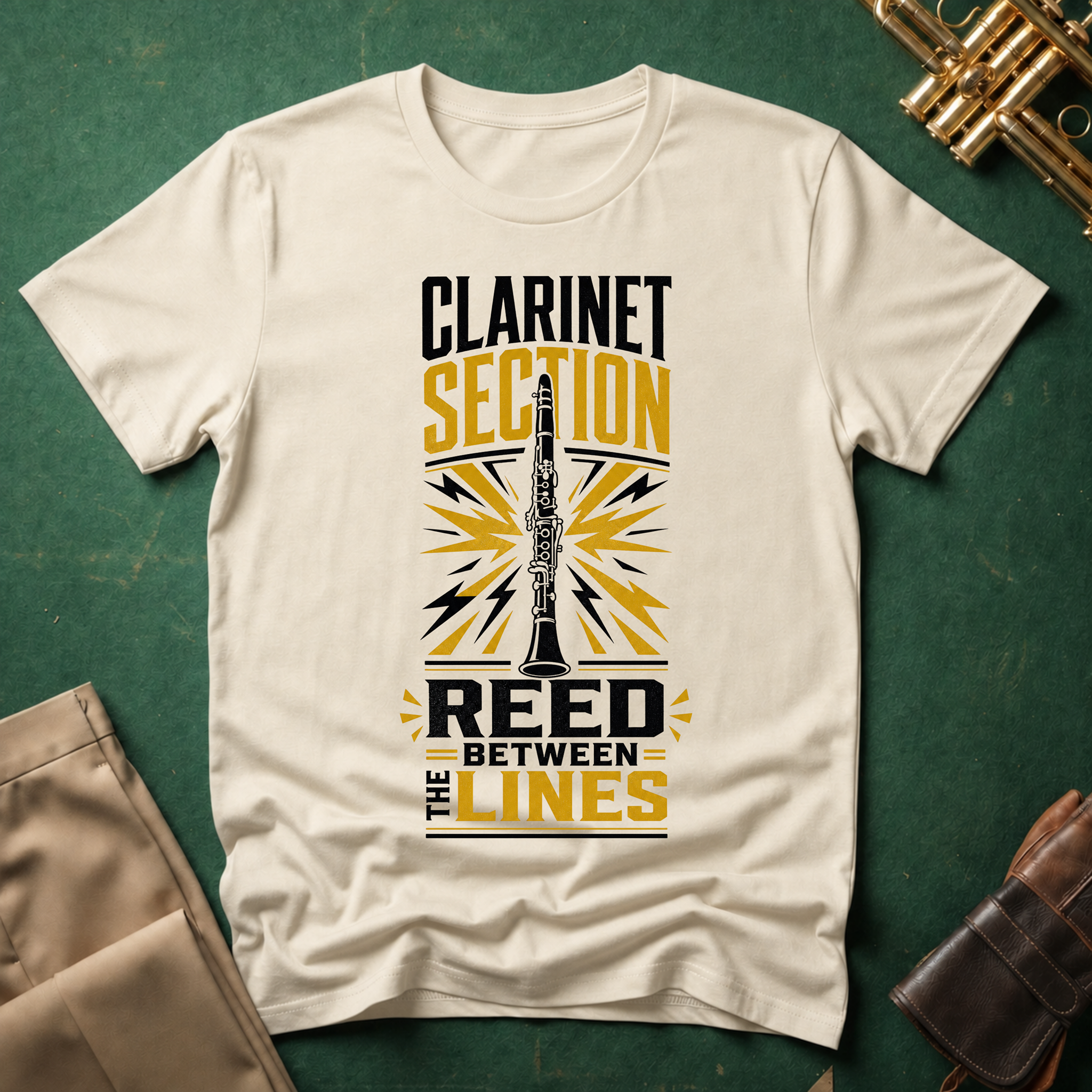 Clarinet Section Reed Between the Lines T-shirt