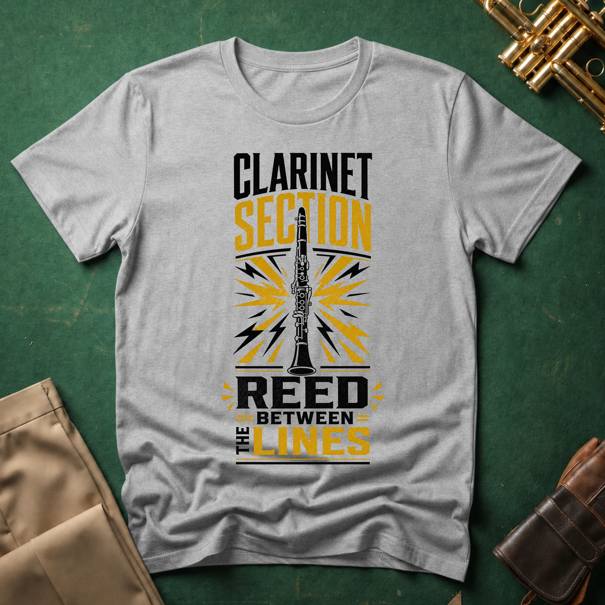 Clarinet Section Reed Between the Lines T-shirt