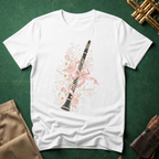 Coquette Clarinet Pink Ribbon T-shirt