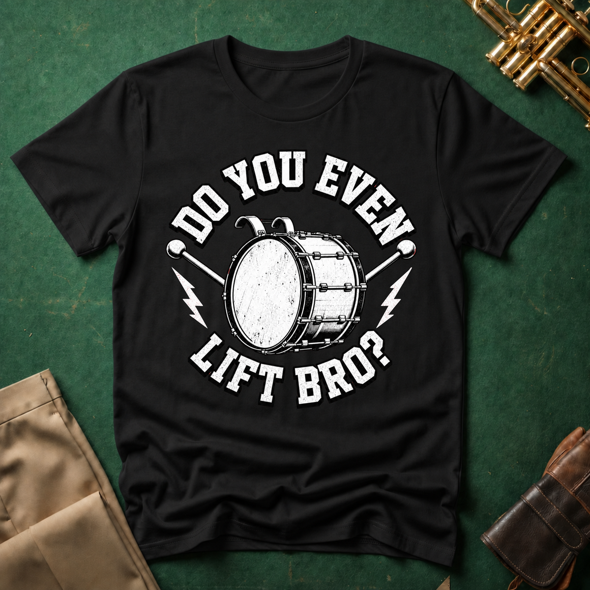 Do You Even Lift Bro Bass Drum T-shirt