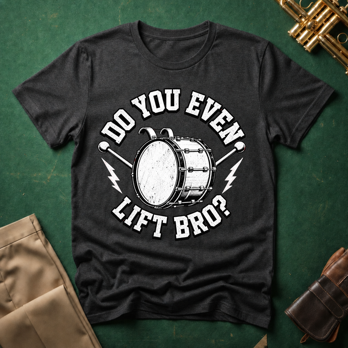 Do You Even Lift Bro Bass Drum T-shirt