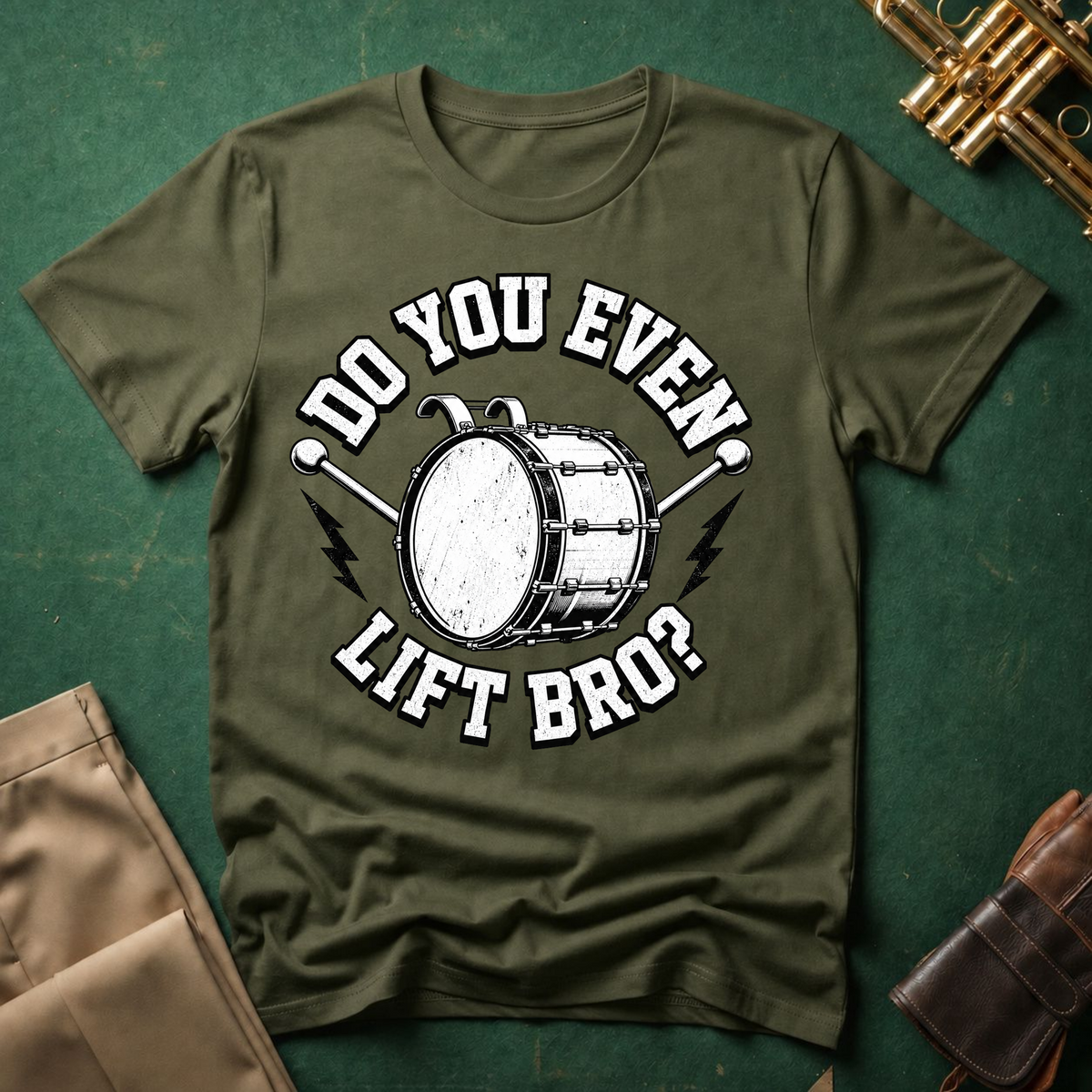 Do You Even Lift Bro Bass Drum T-shirt
