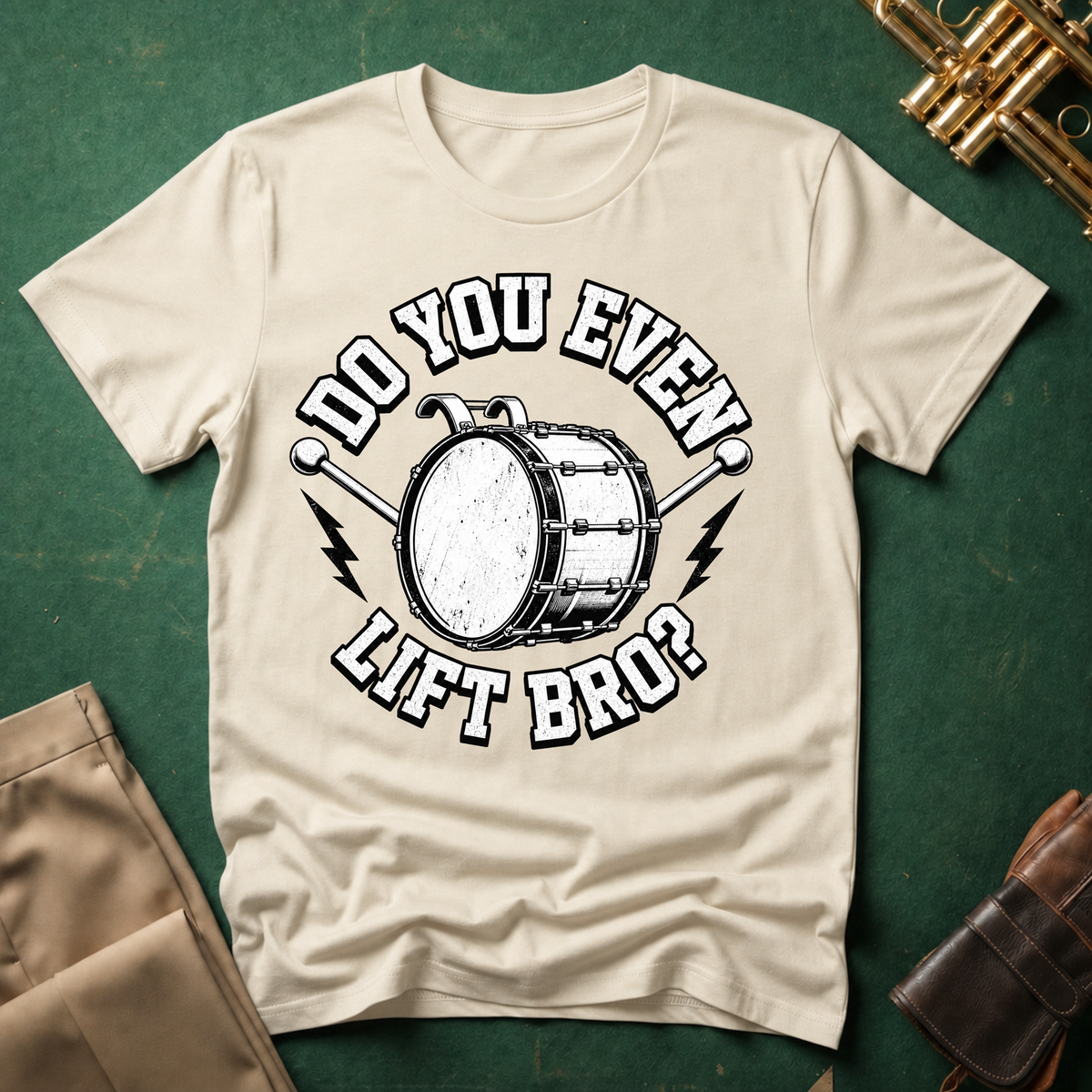 Do You Even Lift Bro Bass Drum T-shirt