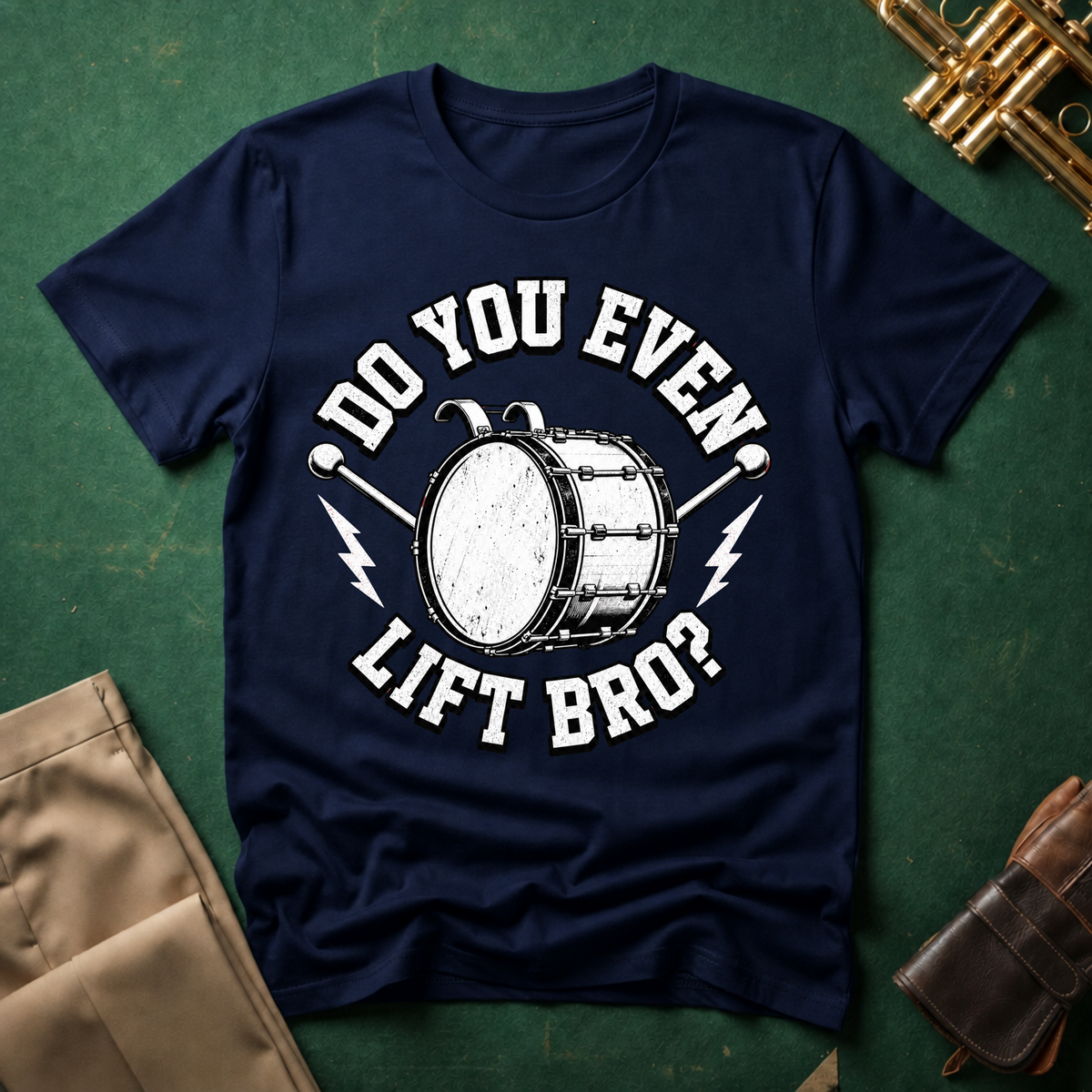 Do You Even Lift Bro Bass Drum T-shirt