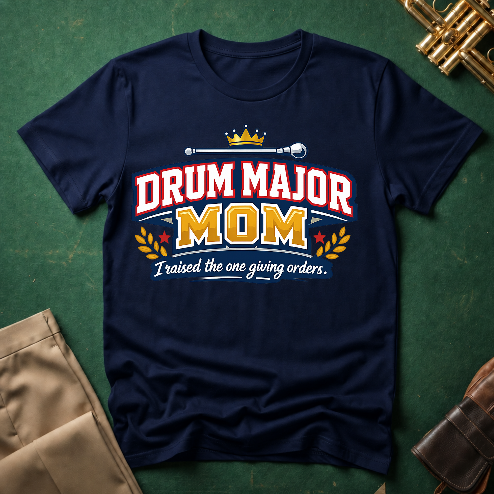 Drum Major Mom I raised the one giving orders