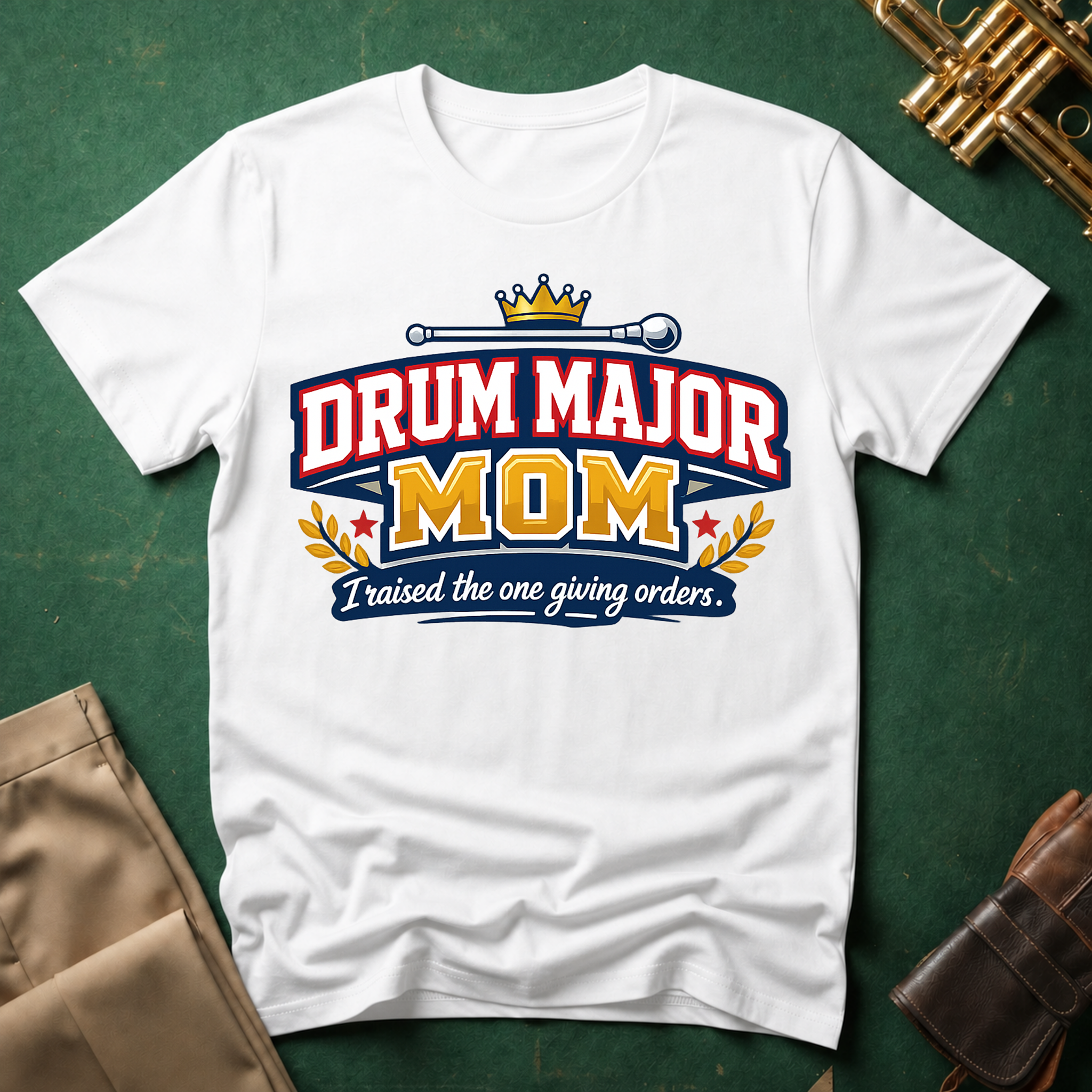 Drum Major Mom I raised the one giving orders