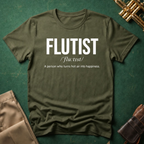 Flutist A Person Who Turns Hot Air Into Happiness T-shirt