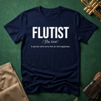 Flutist A Person Who Turns Hot Air Into Happiness T-shirt