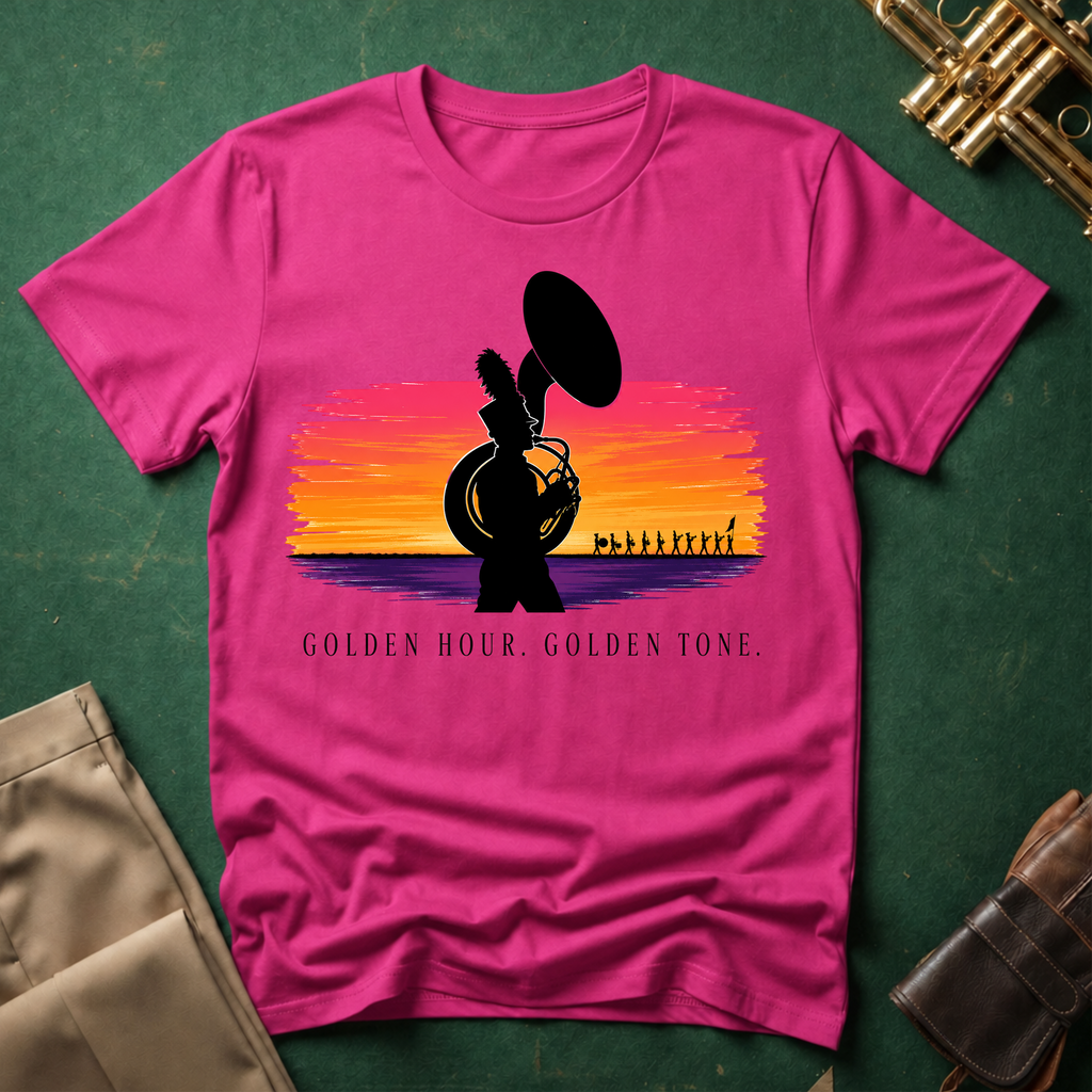 Golden Hour Golden Tone Tuba T-shirt