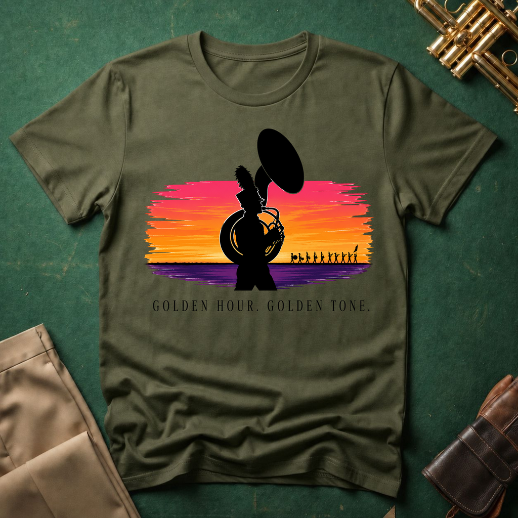 Golden Hour Golden Tone Tuba T-shirt