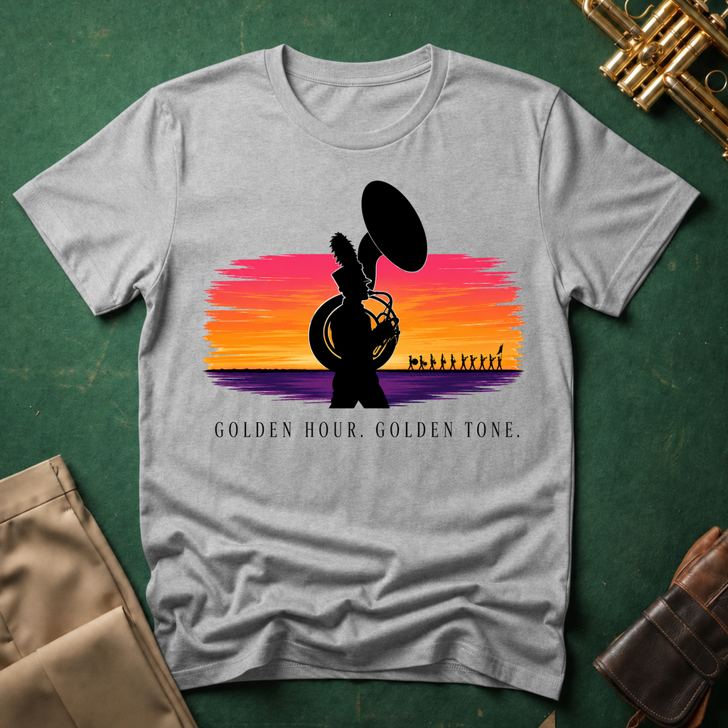 Golden Hour Golden Tone Tuba T-shirt