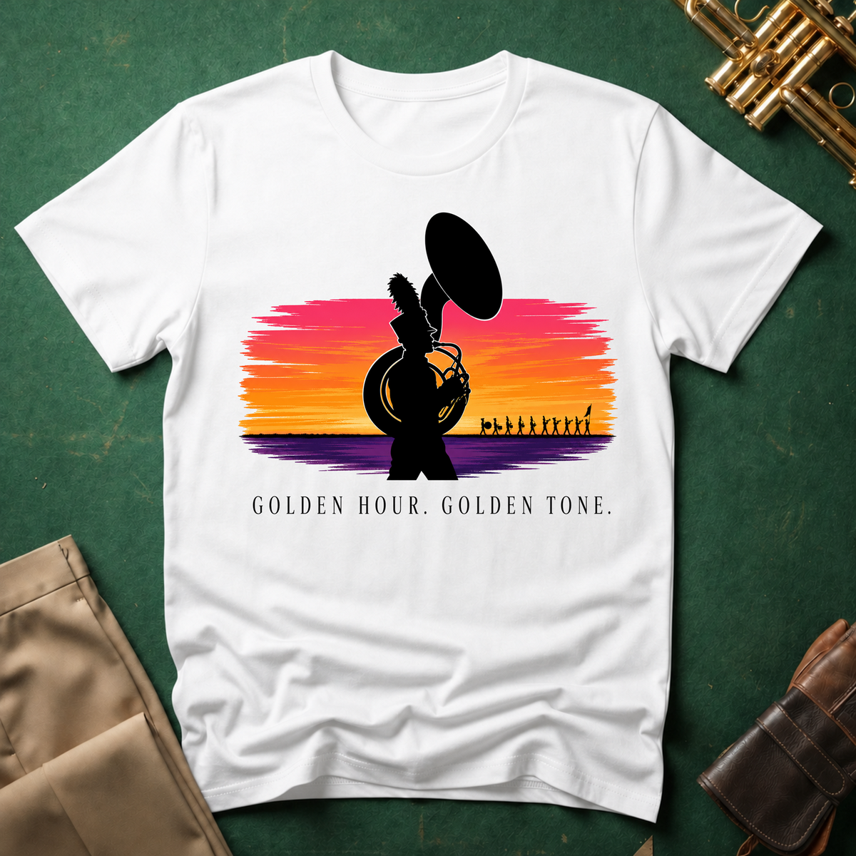 Golden Hour Golden Tone Tuba T-shirt