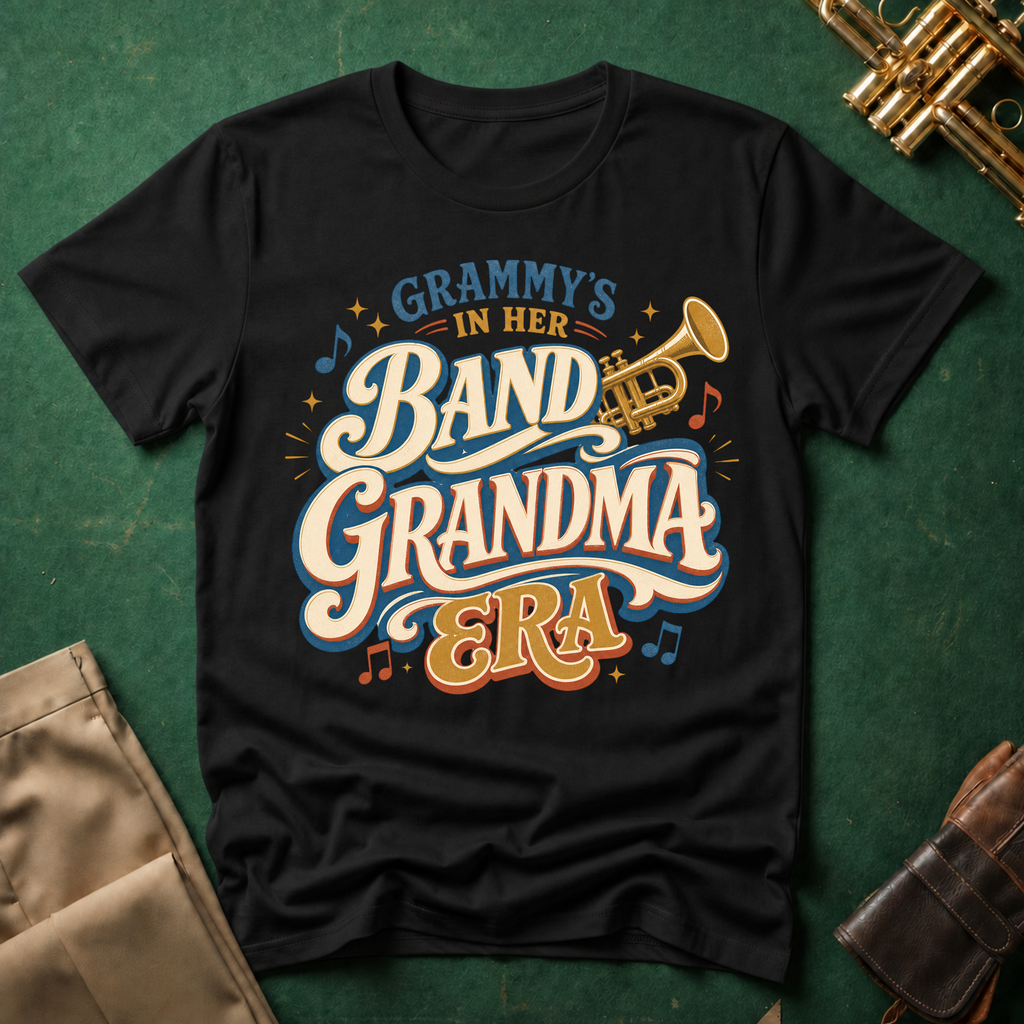Grammy's in her Band Grandma Era Trumpet T-shirt