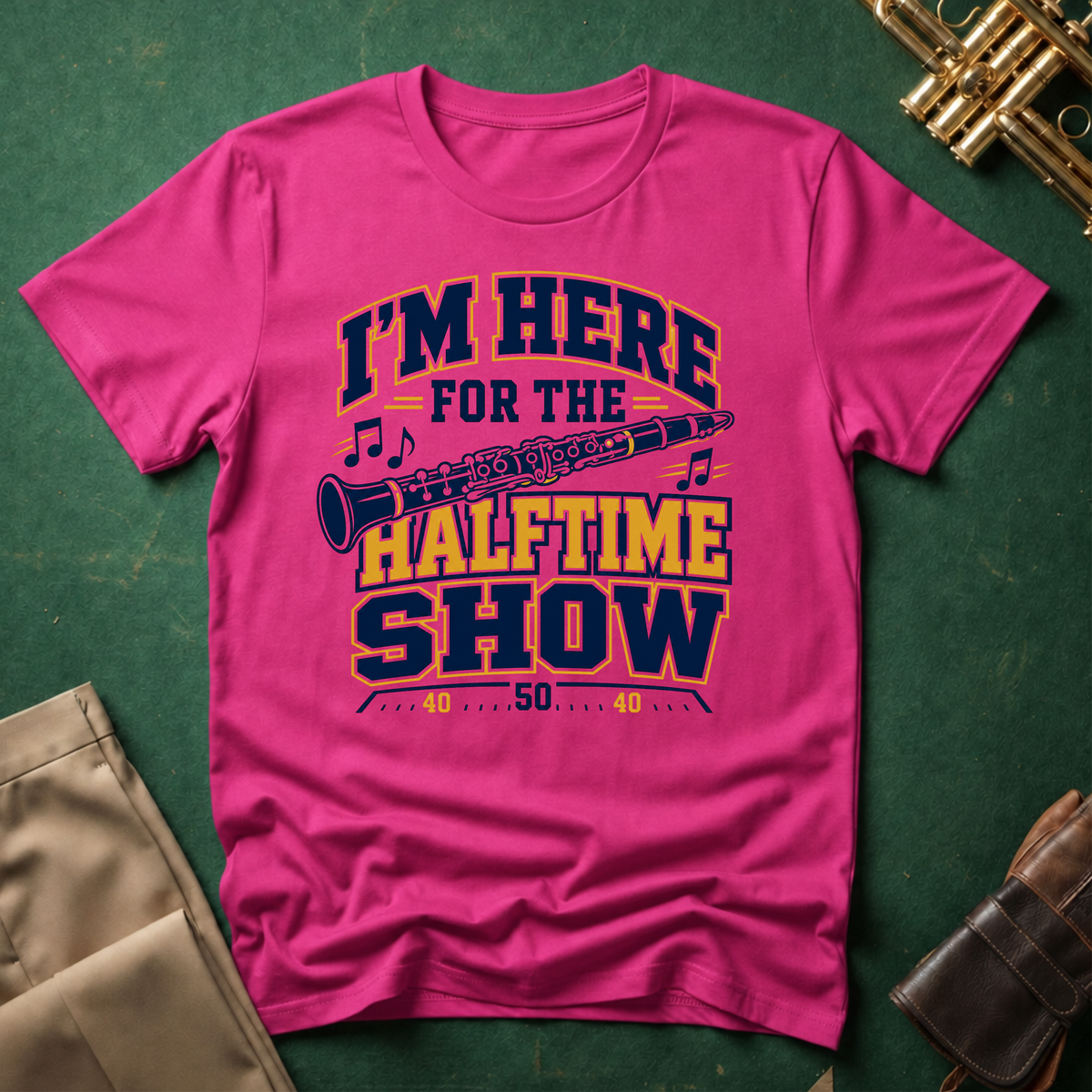 I'm Here For the Halftime Show Clarinet T-shirt