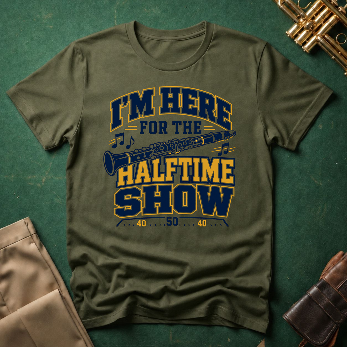 I'm Here For the Halftime Show Clarinet T-shirt