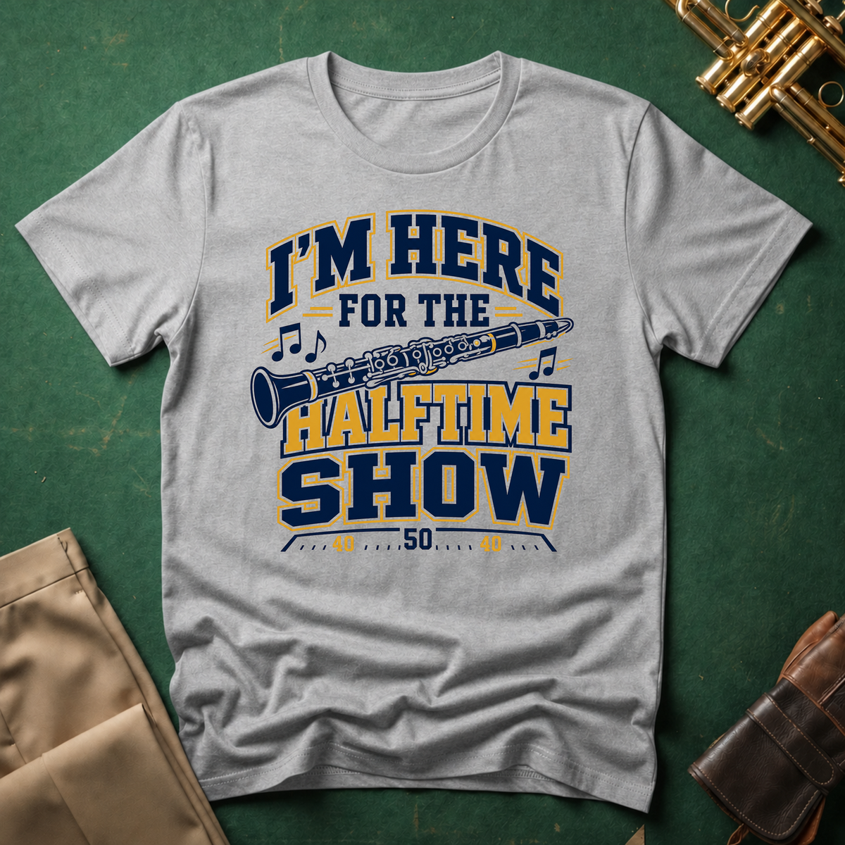 I'm Here For the Halftime Show Clarinet T-shirt