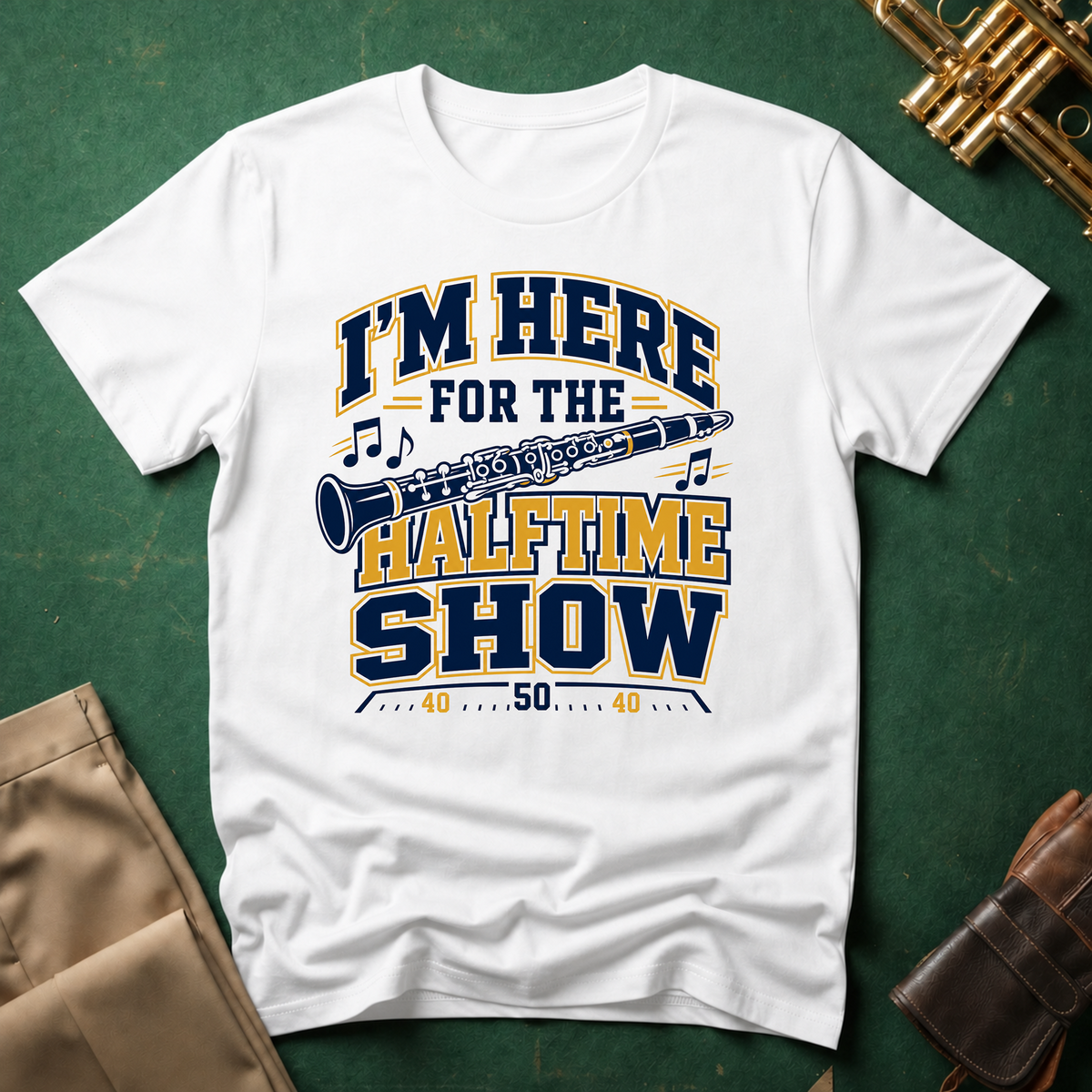I'm Here For the Halftime Show Clarinet T-shirt