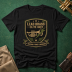 Lead Brass: Elite Unit Black Background T-shirt