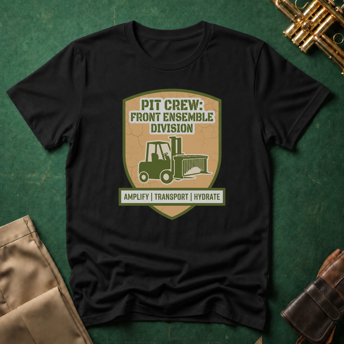 Pit Crew: Front Ensemble Division T-shirt