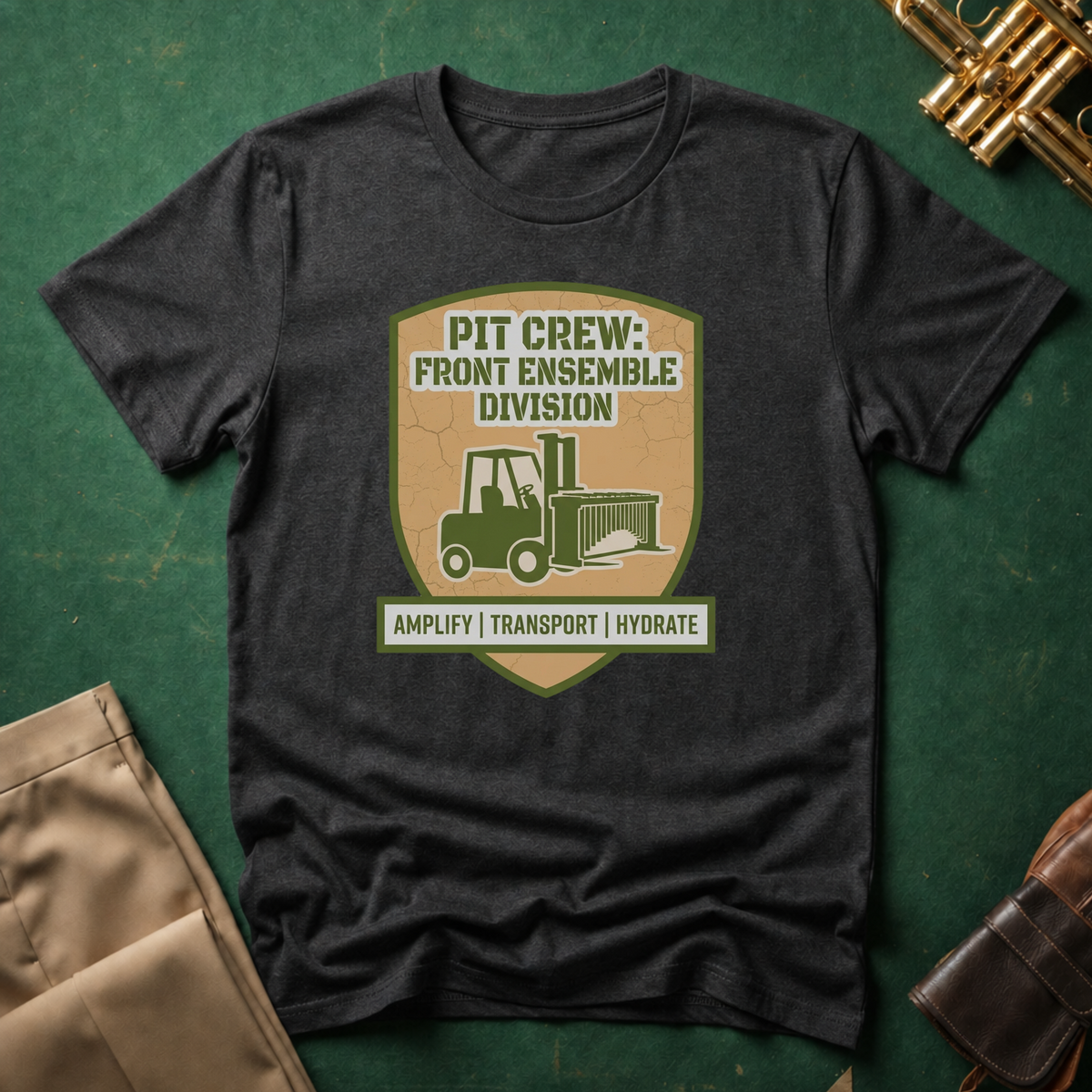 Pit Crew: Front Ensemble Division T-shirt