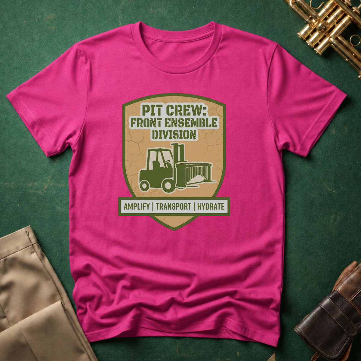 Pit Crew: Front Ensemble Division T-shirt