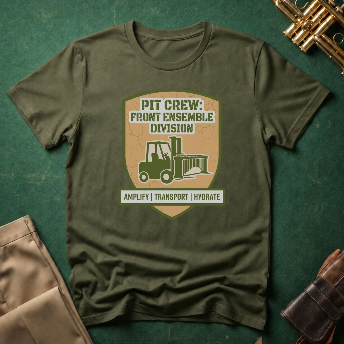 Pit Crew: Front Ensemble Division T-shirt