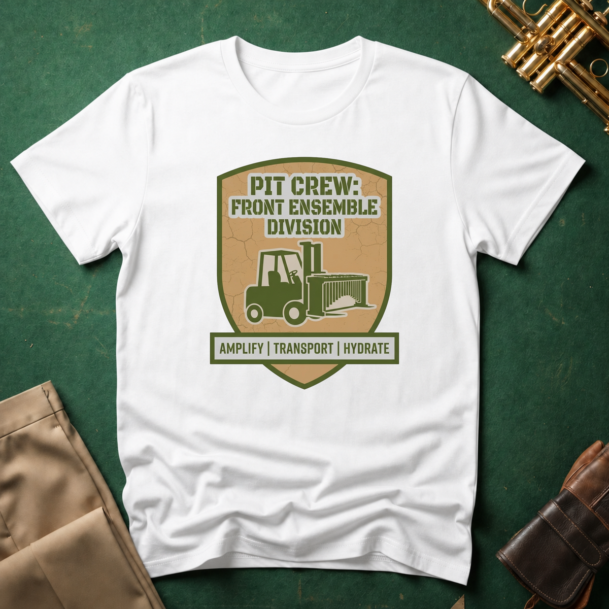 Pit Crew: Front Ensemble Division T-shirt