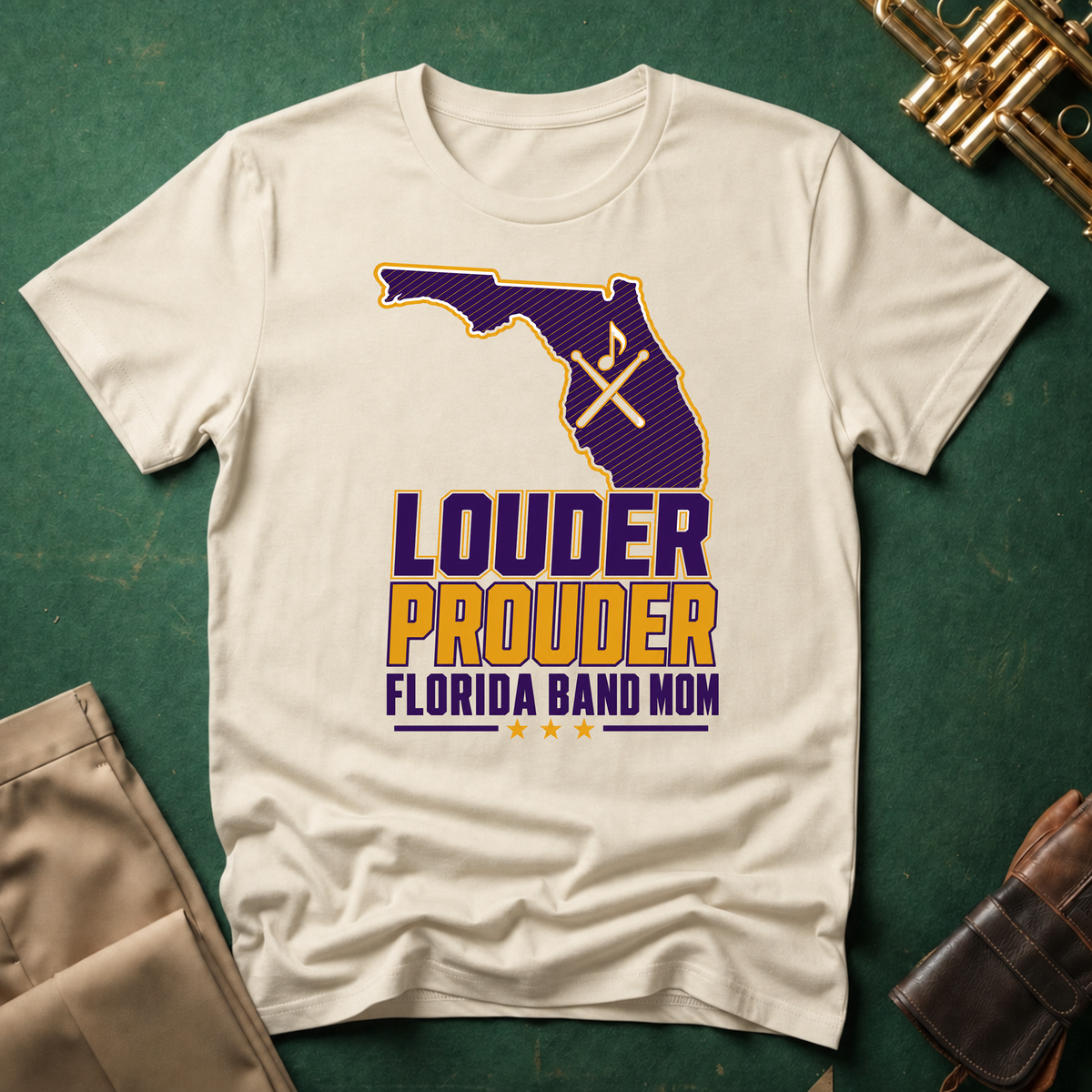 Louder Prouder Florida Band Mom T-shirt