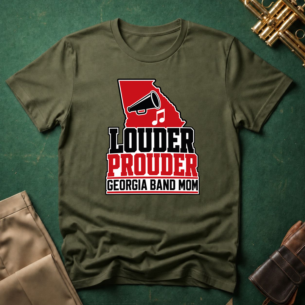 Louder Prouder Georgia Band Mom T-shirt