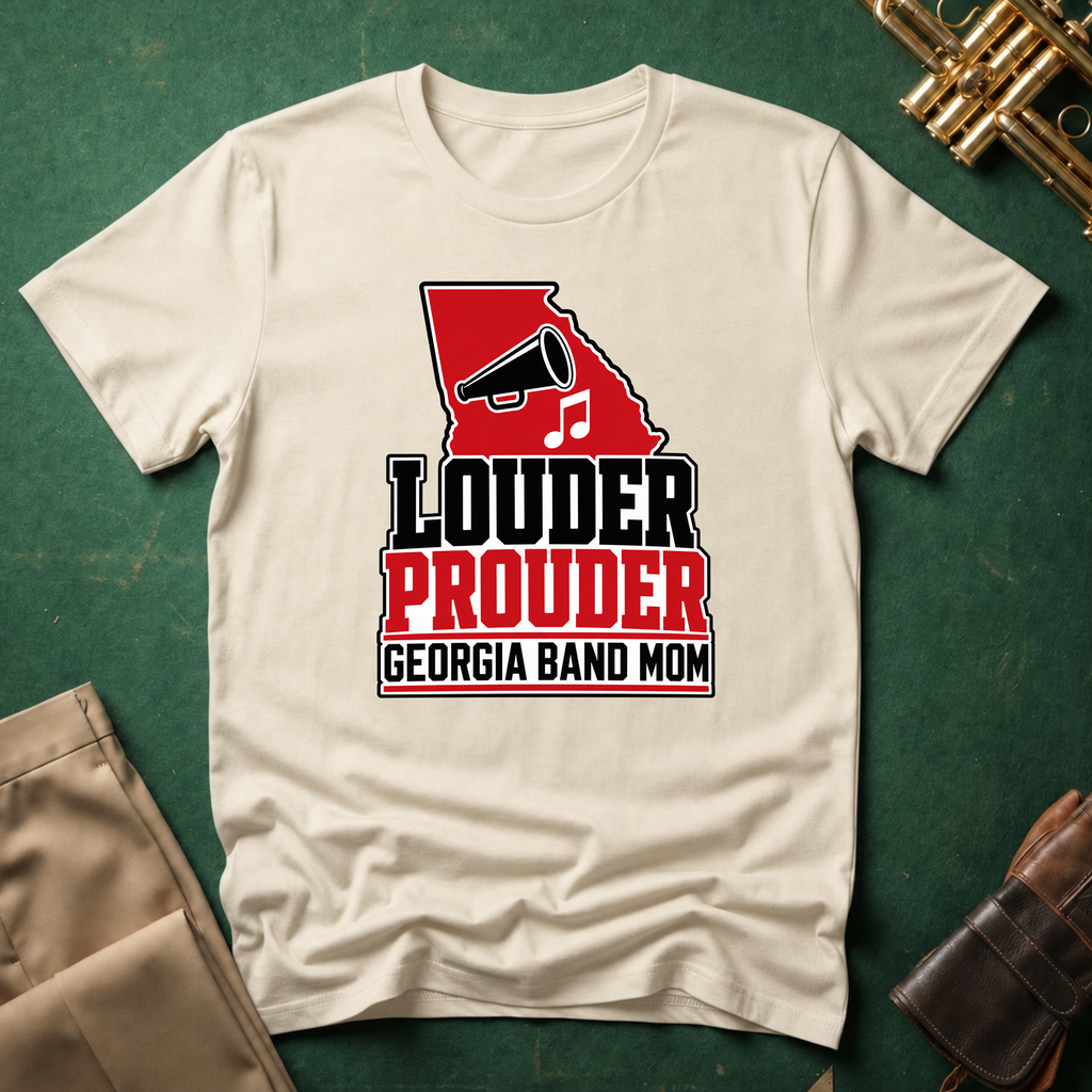 Louder Prouder Georgia Band Mom T-shirt